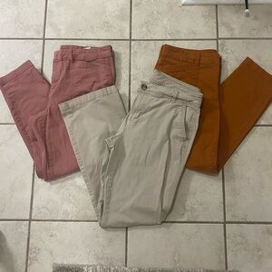 Old Navy Women's Pants - Pink, Beige, Orange